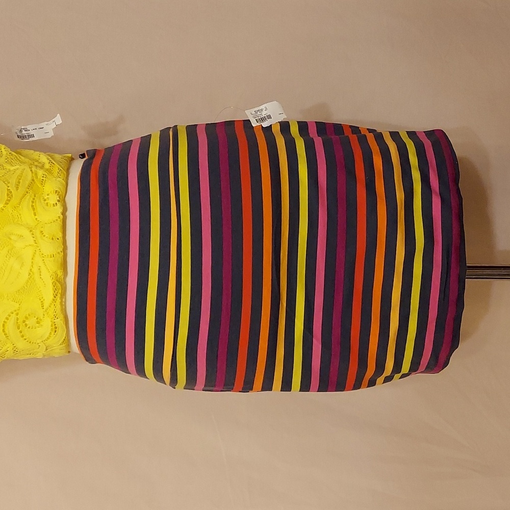 ‼️3 for $24‼️  Ambiance Apparel Multi-colored Striped Mini Skirt